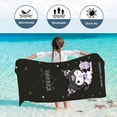 thumbnail image 4 of Kuromi-toallas de microfibra de secado rápido para niños y niñas, baño de Playa Grande, Sanrio, suave, agradable para la piel, ducha bonita, 4 of 6