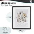 thumbnail image 4 of Stupell Industries Shabby Chic Pressed Flowers Wash Away Troubles Black Framed Print Under Glass, 17 x 21, by Lettered and Lined, 4 of 8