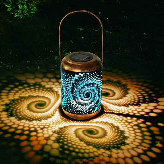 Solar Lanterns - Outdoor Hanging, Waterproof Metal LED, Solar Powered, Perfect for Garden, Patio Decor & Christmas Gifts