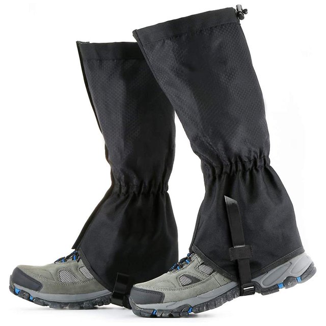 Polainas de nieve para caminar impermeables y ajustables con correa para el pie para senderismo, caza, mochilero y actividades al aire libre para hombres y mujeres