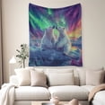thumbnail image 3 of Flannel Fleece Throw Blanket Bed Blanket, Lightweight Cozy Plush Blanket for Sofa Couch, Polar Bear 30"X40", 3 of 8