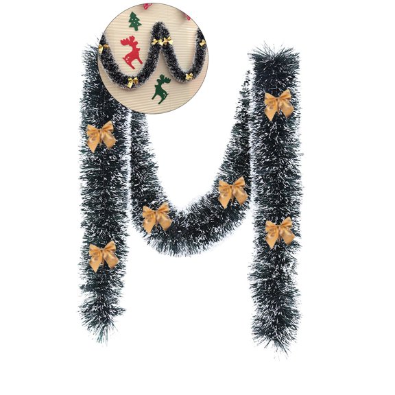 WNFJR Christmas Garland, Artificial Xmas Garland for Home Indoor Outdoor Christmas Tree Decoration, Holiday Wedding Party Supplies