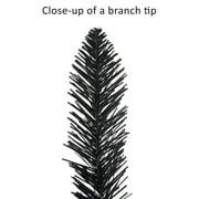 4 ft Pre-Lit Black Artificial Alpine Pencil Tree