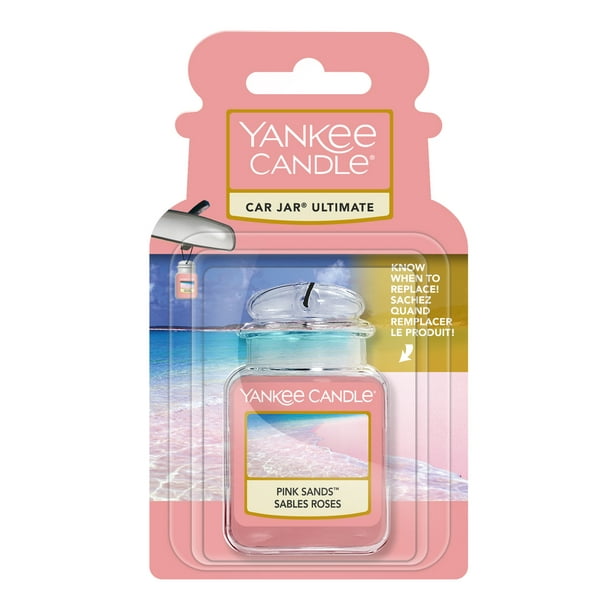 Yankee Candle Car Jar Ultimate Pink Sands Scent Hanging Air Freshener -  Walmart.com