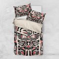 thumbnail image 1 of Housse de Couette Personnalisée Art Autochtone Haida Canada, 1 of 6