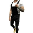 thumbnail image 4 of Fiomva Mens Denim Jeans Overalls Dungarees Bib Jumpsuits Pants, 4 of 5