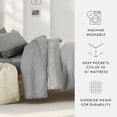 thumbnail image 5 of Noble Linens 8 Piece Dorm Bedding Bundle, Comforter & Sheet Set, Pillows, Laundry Bag, 5 of 8