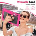 thumbnail image 2 of for Samsung Galaxy Tab S10 Plus/S9 FE+/S9+ Case 12.4 inch, 360 Rotating Shockproof Cover with Stand, Handle, Shoulder Strap (SM-X820/X810/X610), Rose, 2 of 5