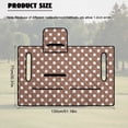 thumbnail image 5 of Psesaysky Golf Cart Seat Covers, Portable Golf Cart Seat Towel Blanket with 4 Front Pockets & Handle Fits for EZGO, Yamaha, Club Car Front Seats (Brown Polka Dots), 5 of 8