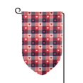 thumbnail image 5 of Sigee Heart Plaid Printed Flag12.5 * 18in Outdoor Yard Flags For Garden Decor, 5 of 9