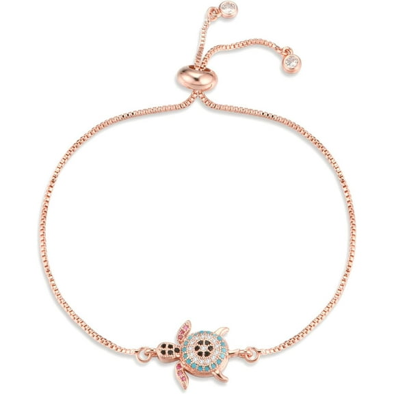 Dolless Sea Turtle Bracelet For Women Adjustable Cubic Zircon Turtle Bracelet Gifts For Women[z7865]