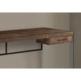 thumbnail image 2 of Monarch Specialties Computer Desk, Home Office, Laptop, Storage Drawers, 48"l, Work, Tempered Glass, Laminate, Brown, Clear, Contemporary, Modern, 2 of 4
