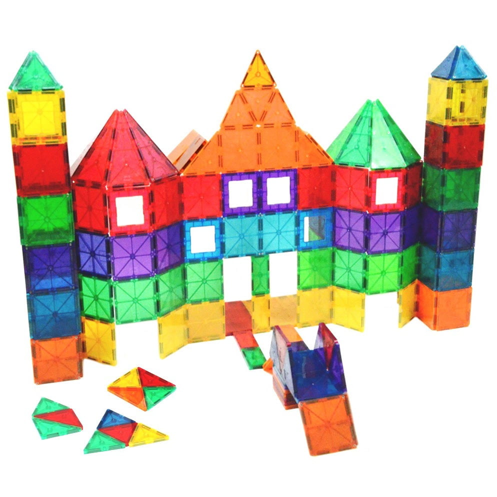 63 Pieces featuring 6 Colors & 8 Shapes CTK Magnetic Tiles & Building Blocks 