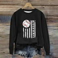 thumbnail image 4 of Sales Today Clearance Oversized Crewneck Sweatshirt Women Women's Baseball Printed Crew Neck Multi Color Multi Size Crew Neck Hoodless Long Sleeve Sweatshirt, 4 of 5