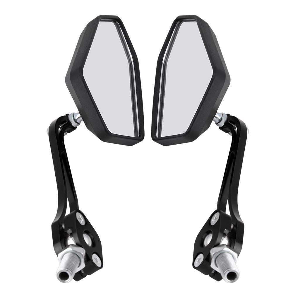 Black Formula Mirrors Left and Right 10mm Universal Motorcycle Motorbike