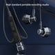 thumbnail image 4 of Seitruly Auriculares con cable de 3,5mm, micrófono de condensador, volumen ajustable, auriculares internos para chat en línea, auriculares de recogida Cables de audio/vídeo Negro, 4 of 6