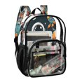 thumbnail image 2 of Ttyddzy Clear Backpack Heavy Duty PVC Transparent Backpack for College Workplace, Cartoon Space Astronaut, 2 of 8