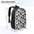 thumbnail image 2 of Uemuo Hand Drawn Tomatoes Printed Durable 17-inch Student Backpack - Lightweight, Waterproof, Adjustable Straps, Ideal for School, Work, Travel, 2 of 5