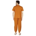 thumbnail image 4 of Inkmeso SolidPajama Set For Mens Short Sleeve Sleepwear Round NeckNightwearPj Set, 4 of 7