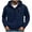 Navy Tops, variant on Dagegui 1/4 Zip Up Hoodies for Men Long Sleeve Hooded Top Fleece Lined Pullover Casual Loose Fit Sweatshirt with Pocket Gray M