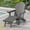 Gray, variant on ACEGOSES Foldable Outdoor Adirondack Chair with Cup Holder, 3-Position Adjustable HDPE Plastic for Patio, Fire Pit, Deck, Gray