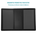 thumbnail image 2 of Fan Dust Filter Mesh Magnetic Frame PVC PC Computer Case Fan Dust Mesh Cover Grills Black-120*120MM 5PACK, 2 of 7