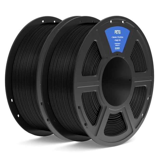 Filamento para impresora 3D ELEGOO PETG 1.75 mm negro 2 kg