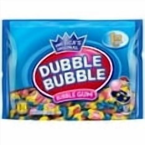 Dubble Bubble Twist Bubble Gum, Individually Wrapped Bubble Gum, Peanut Free & Gluten Free 16 oz (Pack of 6)