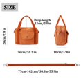 thumbnail image 3 of PULLIMORE Nylon Tote Bag for Women Crossbody Shoulder Bags Messenger Purse Top Handle Satchel Handbags for Travel Work, Orange#2, 3 of 8