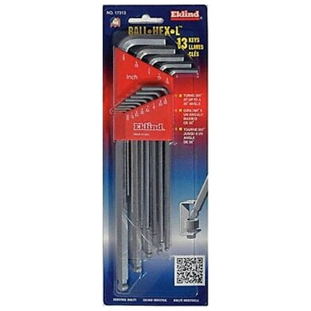 Eklind 13 Piece SAE L-Shape Hex Key Set, 17313 17313