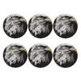 thumbnail image 2 of Pofeuu Ink Style Bald Eagle Print Leather Coasters Set of 6, Round Cups Mugs Mat Pad for Home Kitchen Heat Resistant Drink Coasters,Round Shape, 2 of 7