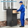 thumbnail image 5 of Nihsuao Package Delivery Box Outdoor with Lockable Secure, Waterproof & UV-Resistant, Anti-Theft Parcel, Large Double Wall Resin Outdoor Deck Box for Porches, Patios, Curbside, Black, 5 of 7