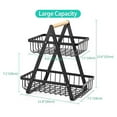 thumbnail image 2 of Fruit Baskets Decorative Metal Tiered Fruit Basket 2 Tier Metal Fruit Basket Removable Fruit Rack Baskets, 2 of 3