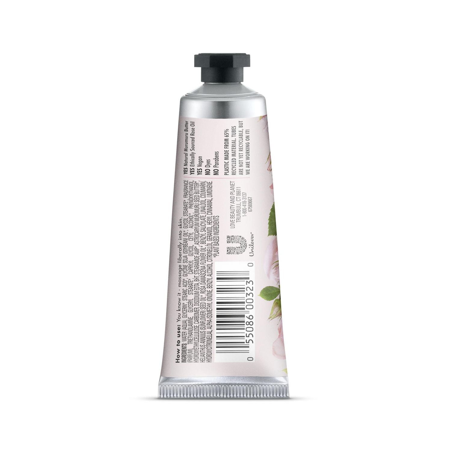 Crème pour les mains Beurre de Muru et huile de rose Love Beauty and Planet