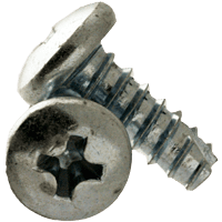 

#8-18 x 7/8 Thread Cutting Screw Type 25(Bt) Zinc (inch) Head Style: Pan (QUANTITY: 5300) Drive: Phillips Point: Type 25 (BT)