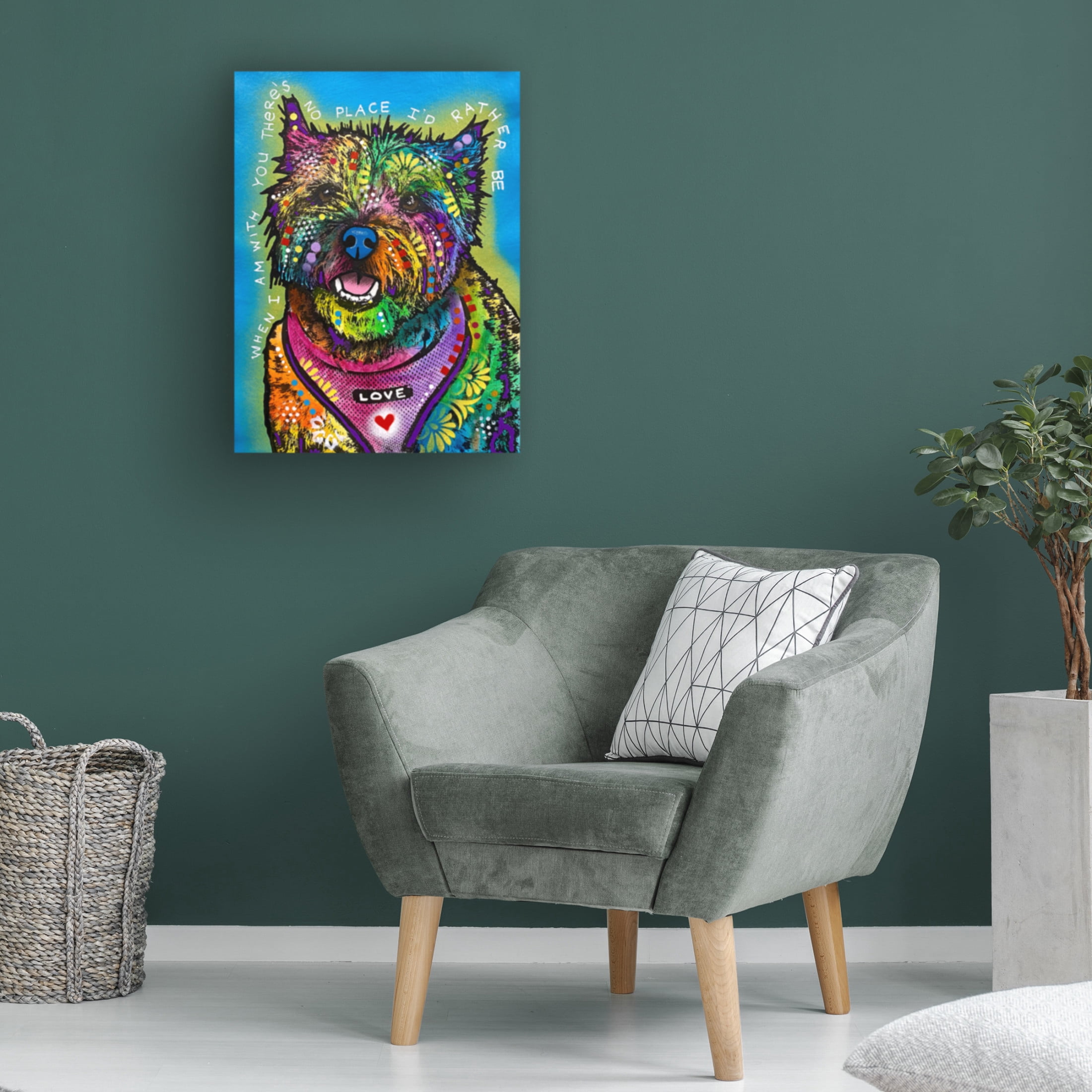 Canvas Wall Art - Dean Russo 'There Is No Place I Would Rather Be' Wall Art for Living Room, Bedroom, or Office Décor by Trademark Fine Art - 18 x 24 Inches