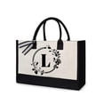 thumbnail image 3 of Bolsa de lona de moda para mujer de hombro portátil con estampado de letras Tmvgtek Para Estrenar, 3 of 8