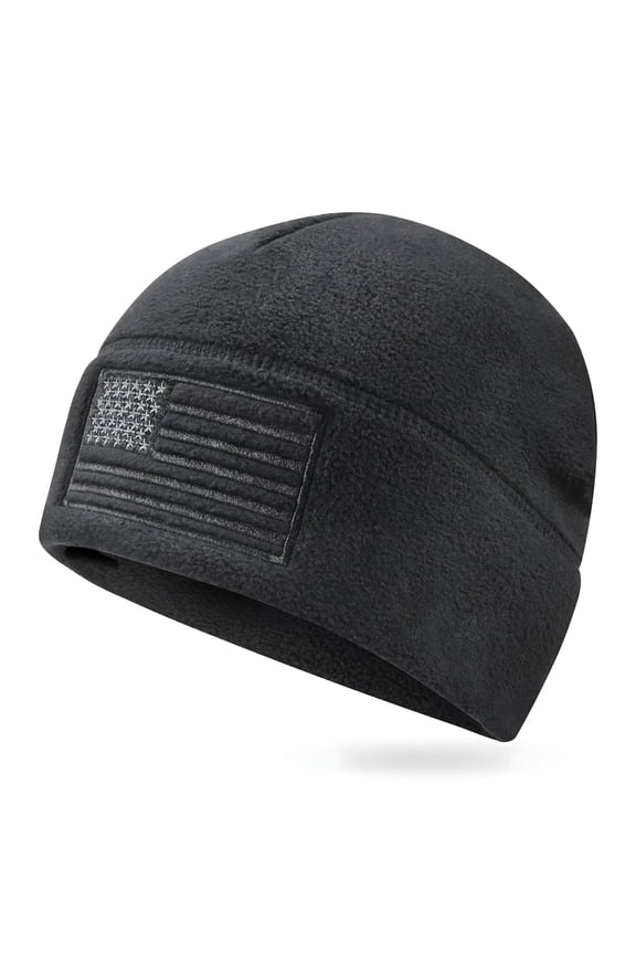 2026 New American Flag Fleece Watch Cap, Multi-Season Army Military Tactical Beanie, Winter Warm Beanie, Graphic Beanie for Hiking,Camping,Fishing,Hunting,Outdoors