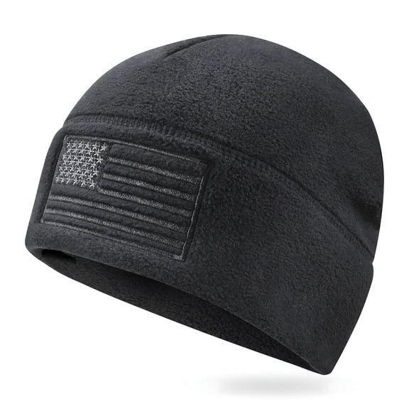 TELOLY 2026 New American Flag Fleece Watch Cap, Multi-Season Army Military Tactical Beanie, Winter Warm Beanie, Graphic Beanie for Hiking,Camping,Fishing,Hunting,Outdoors