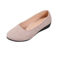 thumbnail image 3 of THDHVS Womens Shoes Casual,Comfortable Dress Shoes for Women,Women Solid Color Wedge Heels Mid Height Comfortable Casual Shoes Khaki, 3 of 10