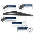 thumbnail image 4 of Unique Bargains 2pcs Rear Windshield Wiper Blade Replaces for Jeep Renegade 2015-2020 for Fiat Tipo Hatchback 2015-2022, 4 of 6