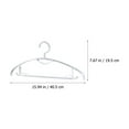 thumbnail image 6 of Soimiss 4Pcs Household Plastic Coat Hangers Heavy Duty Clothes Hanging Rack Transparent, 6 of 6