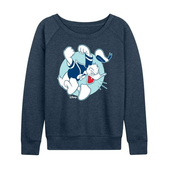 Mickey & Friends - Donald Duck's Temper Tantrum - Women's Lightweight French Terry Long Sleeve Shirt
