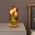 thumbnail image 7 of FHBVT Tulips Night Light Handmade Flower Lamp Bedroom Table Ambiance Light Romantic DIY Decor,Adjustable LED Lights Creates Cozy Atmosphere,Ideal Gift for Couple Girls Bedroom Living Room Decoration, 7 of 7