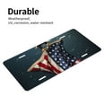 thumbnail image 4 of Zufioo American Flag Print Car Aluminum Front License Plate, 12x6 Inch Decorative Personalized Car License Plate Car Accessories, 4 of 8