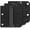 Matte Black-square 5 8'', variant on PETGLE 6 Pack Self Closing Door Hinges, 4 Inch Spring Loaded Hinges with Square & 5/8'' Radius Corners, Adjustable Tension for Garage, Front Door, for Left and Right Hand Door, UL Listed