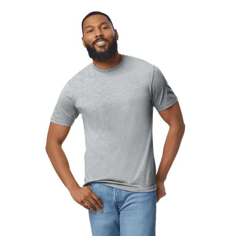 Gildan Softstyle Lightweight T-Shirt for Adult, Heather Grey, 2XL