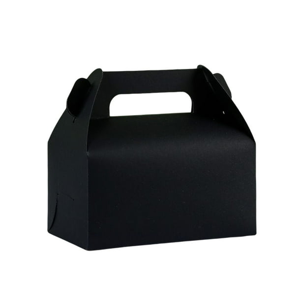 Ounissouiy Caja de almacenamiento de pasteles con asas Cajas de fiesta Comida Snacks Regalos Caja de embalaje Tarta de huevo para el hogar Restaurante Organizadores de utensilios de cocina Negro Ounissouiy HA081867-02