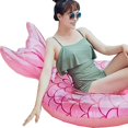 thumbnail image 3 of Mermaid Inflatable Swimming Adult Lifebuoy Water Chair Inflatable Floating Bed Adult Beach Toys With Backrest 90cm, 3 of 5