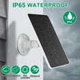 thumbnail image 4 of 10W Solar Panel for Security Camera, USB C Port Solar Panel for 5V Outdoor Rechargeable Battery Camera Doorbell Light, 360° Adjustable Security Mount, 9.8ft Cable, IP65 Waterproof Rating, 4 of 9